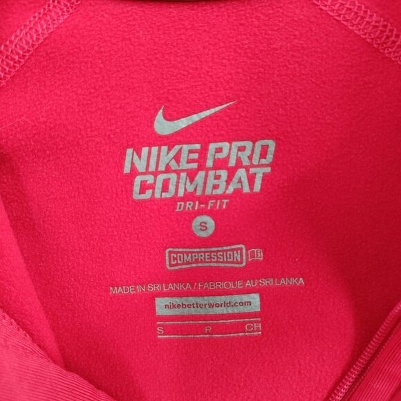 Nike Pro Combat Compression Live Strong Quaeter Zip Pullover Top Small Women - Picture 3 of 9